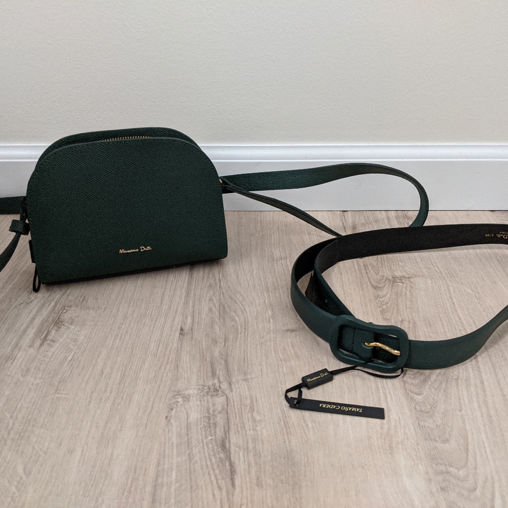 Italian Leather Purse & Belt